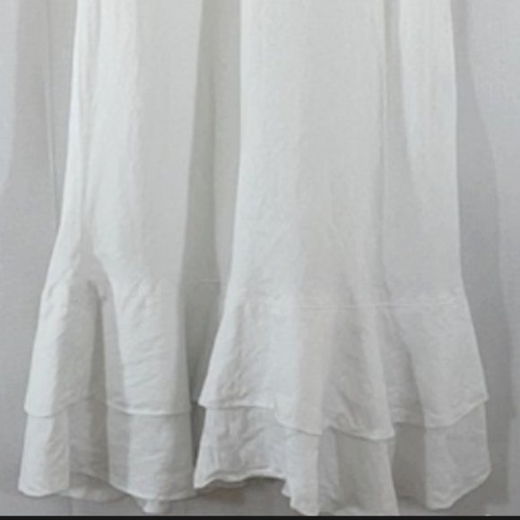 CHALET White Linen Sundress | L - Picture 3 of 9
